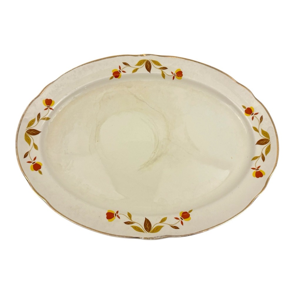 Vintage Hall Superior Quality Oval Serving Platter‎ – Autumn Floral Design